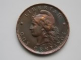 DOS CENTAVOS 1893 ARGENTINA, America Centrala si de Sud