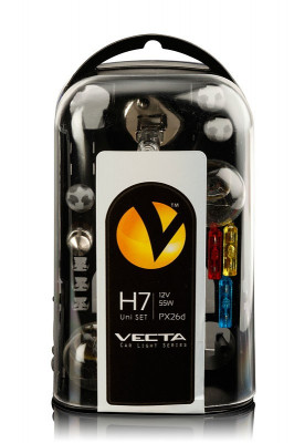 Set becuri rezerva H7 55W 12V, Trusa becuri Auto + Sigurante Vecta AutoDrive ProParts foto