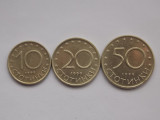 LOT 3 MONEDE BULGARIA 1999-10,20,50 STOTINKI