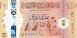 Bancnota Libia 20 Dinari (2025) - P87 UNC ( polimer - vezi descriere )