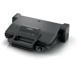 Gratar electric Bosch TCG3323, 2000W, 3 in 1, placi grill, negru