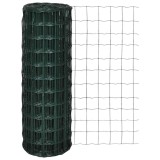 vidaXL Euro gard, verde, 25 x 1,5 m, oțel 140593