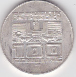 AUSTRIA 100 SCHILLING 1975, Europa, Argint