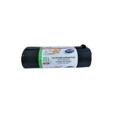Cumpara ieftin Sac menajer ldpe ecologic cu snur pt. inchidere, 35 l, 15 buc-034406 DSH 492778