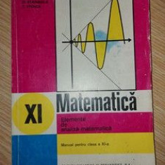 Matematica. Manual pentru clasa a 11-a Elemente de analiza matematica