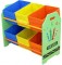 Organizator jucarii Copii Fun cu cadru din lemn Green Crayon