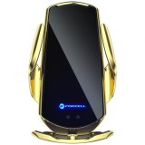 Incarcator Auto Wireless Forcell HS1 IR, 15W, 1.67A, Auriu, Universal