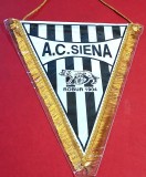 Fanion fotbal - AC SIENA (Italia) - folie de protectie si dimensiuni mari 36x25 cm