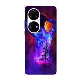 Husa compatibila cu Huawei Nova Y70 model Space girl, Silicon, TPU, Viceversa, Transparent, Carcasa