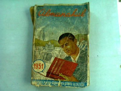 ALMANAHUL SOCIETATII PENTRU RASPANDIREA STIINTEI SI CULTURII 1951 foto