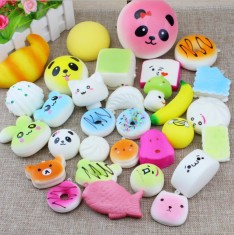 Jucarie Squishy breloc parfumata cu revenire lenta , pachet 25 piese MyStyle Kids