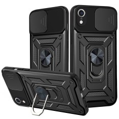 Husa iPhone XR protectie camera Asteroid GSM CamShield Series, negru