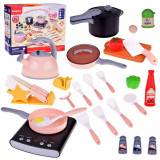 Aragaz electric + oale și tigăi Little Chef Set ZA5075