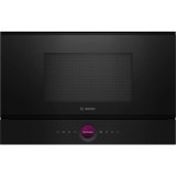 Cuptor cu microunde incorporabil Bosch BFL7221B1, 21 l, 900 W, Autocuratare hidrolitica, 20 functii , Negru