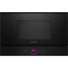Cuptor cu microunde incorporabil Bosch BFL7221B1, 21 l, 900 W, Autocuratare hidrolitica, 20 functii , Negru