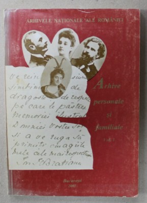 ARHIVE PERSONALE SI FAMILIALE , VOLUMELE I- II de FILOFTEIA RINZIS , 2001-2002 foto