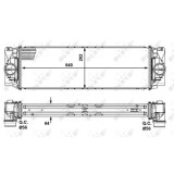 Radiator intercooler Nrf 30505