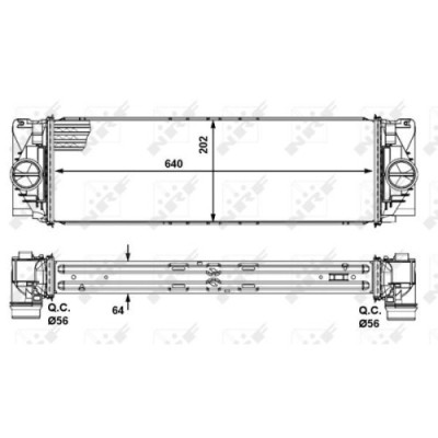 Radiator intercooler Nrf 30505 foto