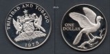 Trinidad Tobago One dollar 1975 UNC