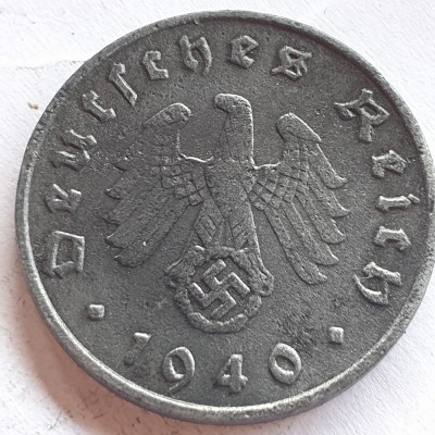 Germania Nazista 10 reichspfennig 1940 E (Muldenhuetten) foto