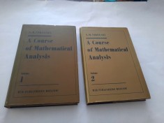A COURSE OF MATHEMATICAL ANALYSIS S M NIKOLSKY 2 VOLUME RF13/0 foto
