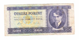 Bancnota Ungaria 500 forinti 31 iulie 1990, circulata, stare buna