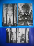 HOPCT LOT NR 244 INTERIOR BISERICA NEAGRA-BRASOV-3 CARTI POSTALE-RPR-NECIRCULATE