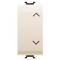 Intrerupator jaluzele 1M Gewiss Chorus Ivory GW11140