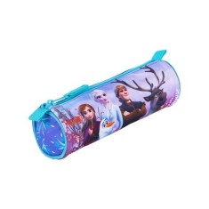 Penar neechipat cu 1 compartiment,forma cilindrica,model Frozen,22x8x8 cm