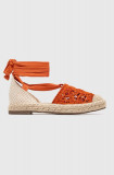 Answear Lab espadrile culoarea portocaliu