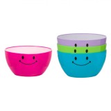 Boluri Plastic Multicolor, Set 4 Bucăți, Capacitate 0,6L, Oem
