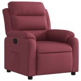 Cumpara ieftin Fotoliu rabatabil, rosu vin, material textil