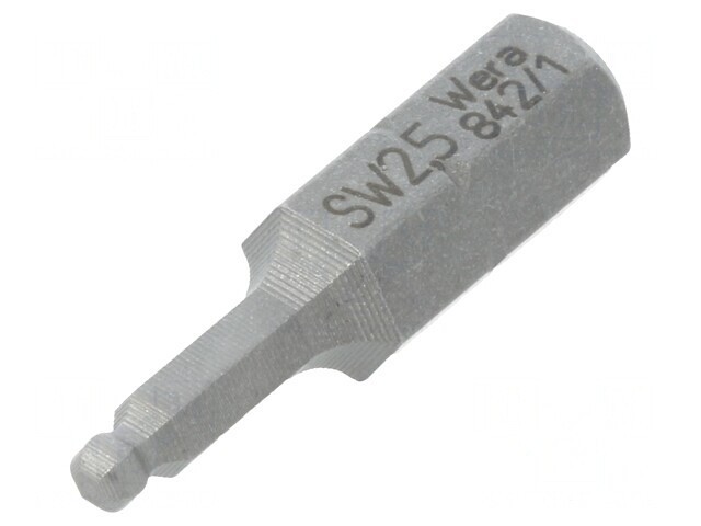 Capăt șurubelniță imbus sferic HEX 2.5mm 25mm