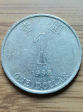 Moneda Hong Kong 1 Dollar 1998