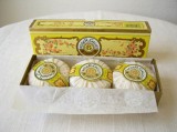 Set Sapunuri Vintage Roger &amp; Gallet Franta, Colectie Ceai de Roze, 3 x 100g, Cutie Originala