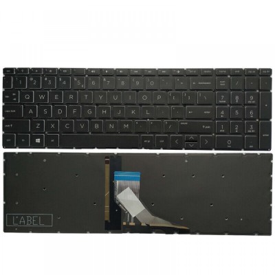 Tastatura Laptop, HP, 15-DA, 15T-DA, 15-DB, 15T-DB, 15G-DR, 15G-DX, iluminata, neagra, layout US foto