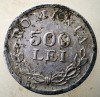Moneda Romania 500 Lei 1946 Mihai I Aluminiu Eroare Turnare Metal - KM#68