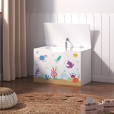 Cutie pentru jucarii Oleiros 40x60x30cm motiv ocean [en.casa] HausGarden Leisure