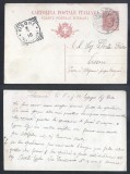 Italy 1910 Old postcard postal stationery Genova to Visone D.498