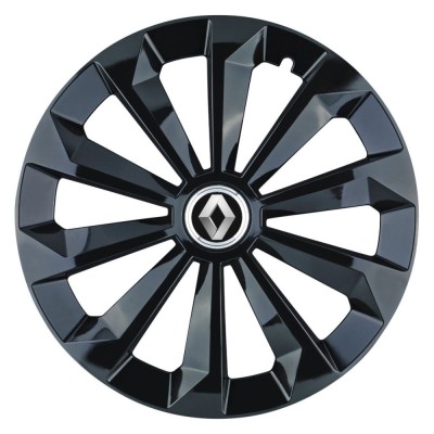 Set 4 Capace Roti 15 inchi (R15) Fame Negru, Compatibile Cu Renault foto