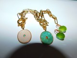 2 btatari npi placate cu aur, email multicolor, cadou cercei cristale Swarovski