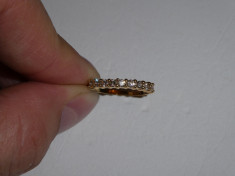 INEL AUR 18K + 9 Diamante = 0.36ct. - Half Eternity - Vintage ! foto