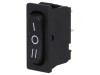 Comutator Basculant Negru ON-OFF-ON 6A/250V IP40