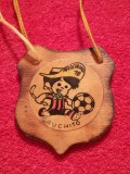 Medalion artizanal fotbal-&quot;GAUCHITO&quot; Mascota Campionatului Mondial ARGENTINA`78