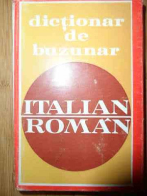 Dictionar De Buzunar Italian-roman - V. Ani D. Condrea-derer ,537820 foto