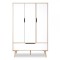 Dulap copii Klups SOFIE Natur-Alb 3 Segmente GreatGoods Plaything