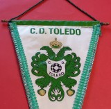 Fanion fotbal - CD TOLEDO (Spania) dimensiuni mari 44x27 cm