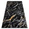 Covor ALLURE 1963 Marmură - Structural, elegant, glamour negru / aur , 70x250 cm