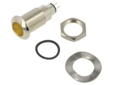 Lampă de control LED galbenă 12-28V &Oslash;12,7mm