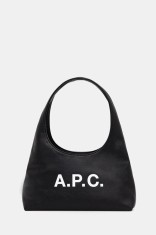 A.P.C. geantă baby ninon shoulder culoarea negru, PUAAT.F67027